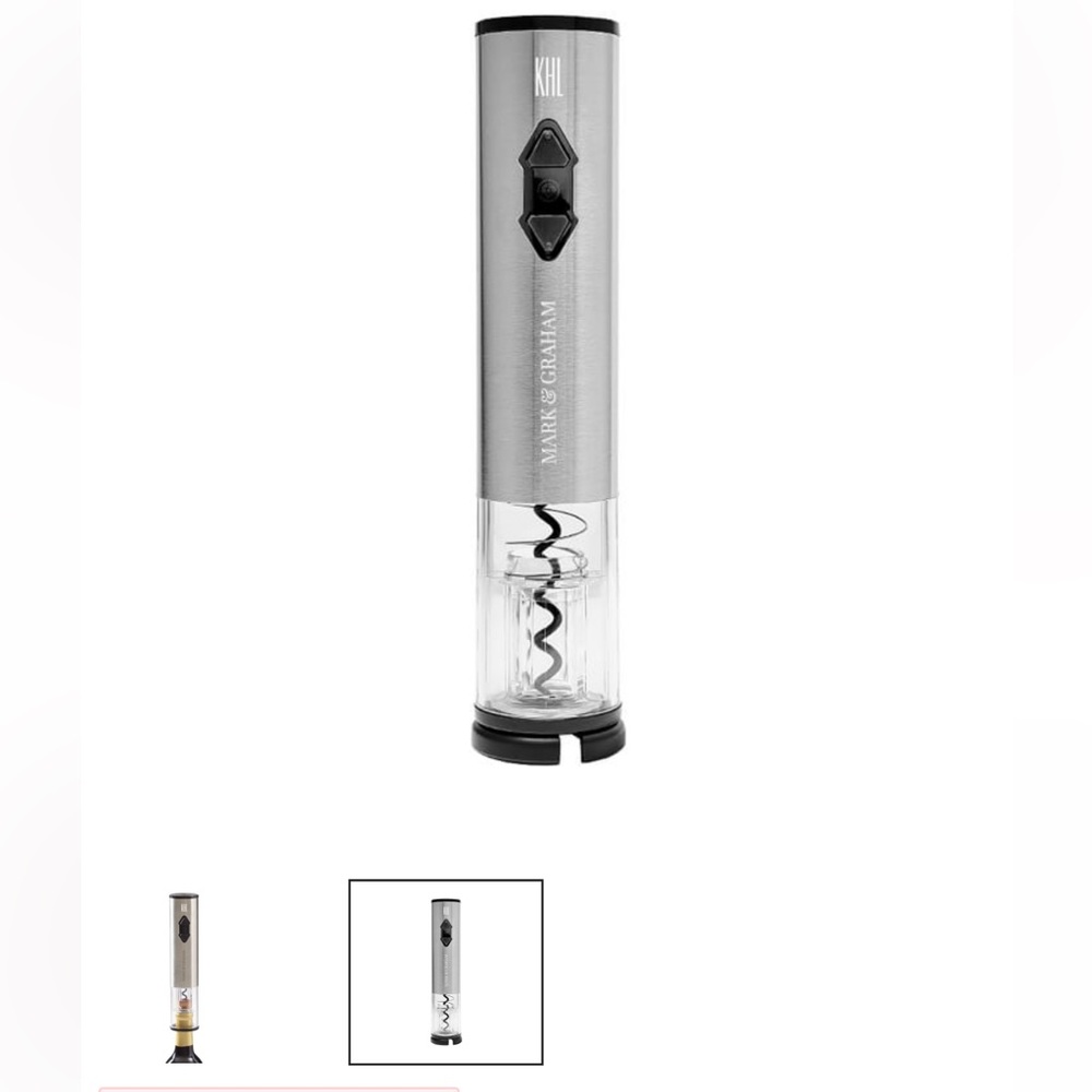 Mark and Graham Stainless Steel Electric Wine Bottle Opener